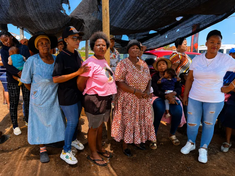 Community participants during 16 Days of Activism against Women and Children