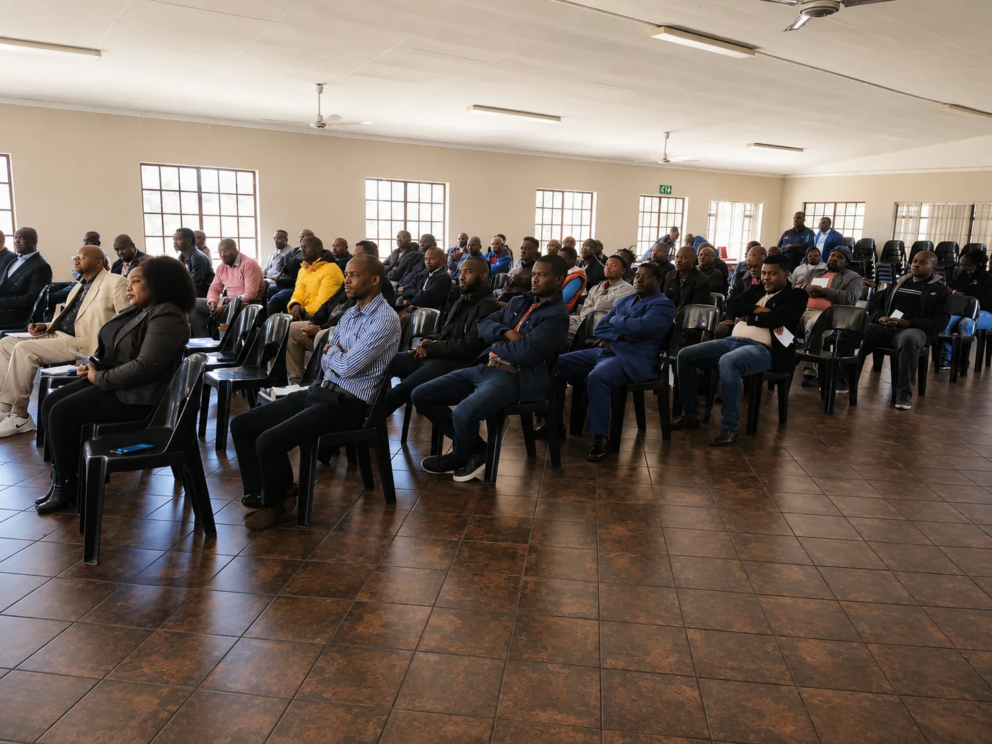 Community audience during the Khuluma Ndoda campaign